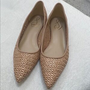 Sam Edelman Wanda Rafia pointed toe flats